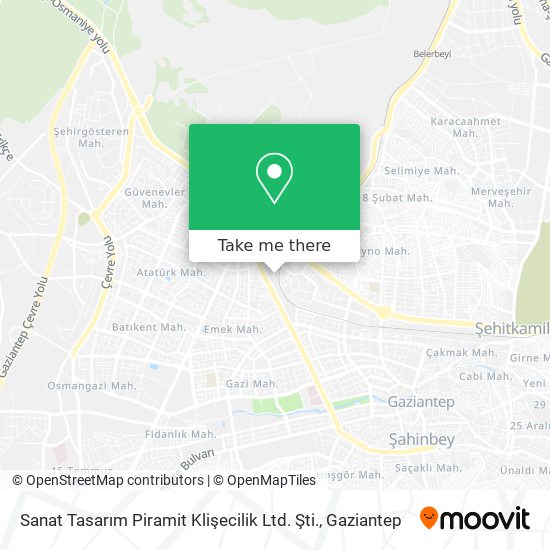 Sanat Tasarım Piramit Klişecilik Ltd. Şti. map
