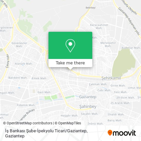 İş Bankası Şube-İpekyolu Ticari / Gaziantep map