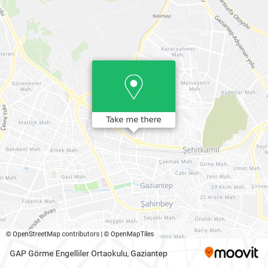 GAP Görme Engelliler Ortaokulu map