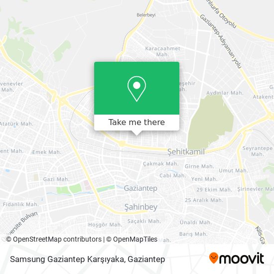 Samsung Gaziantep Karşıyaka map