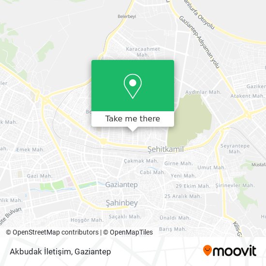 Akbudak İletişim map
