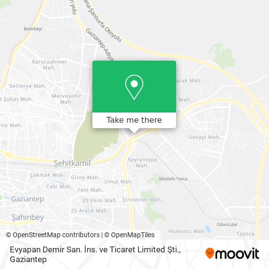Evyapan Demir San. İns. ve Ticaret Limited Şti. map