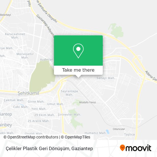 Çelikler Plastik Geri Dönüşüm map