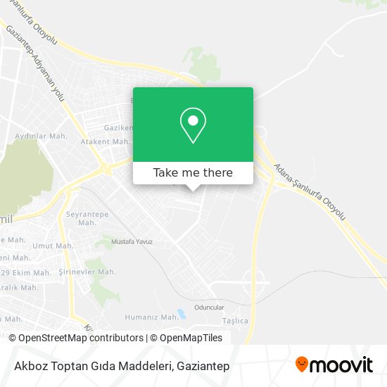 Akboz Toptan Gıda Maddeleri map