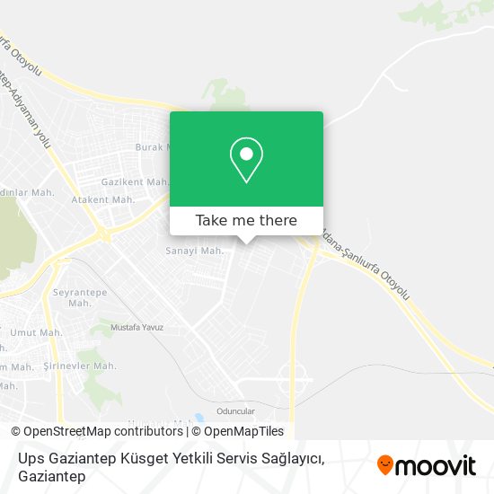 Ups Gaziantep Küsget Yetkili Servis Sağlayıcı map