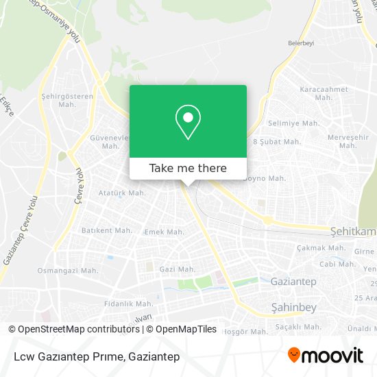 Lcw Gazıantep Prıme map