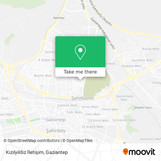 Kızılyıldız İletişim map