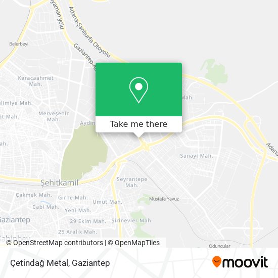 Çetindağ Metal map