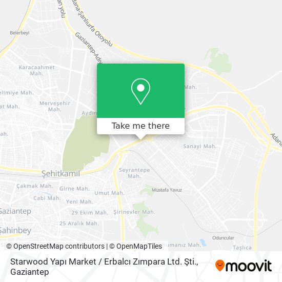Starwood Yapı Market / Erbalcı Zımpara Ltd. Şti. map