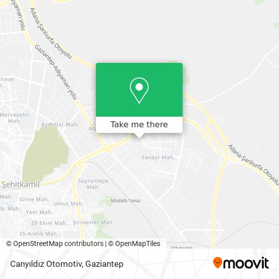 Canyıldız Otomotiv map