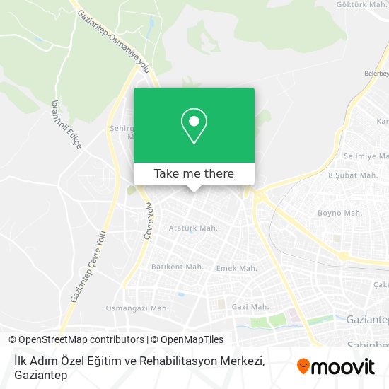 İlk Adım Özel Eğitim ve Rehabilitasyon Merkezi map