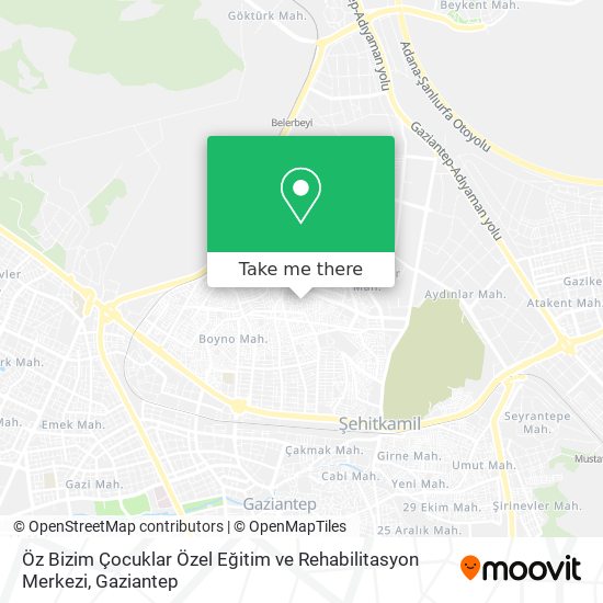 Öz Bizim Çocuklar Özel Eğitim ve Rehabilitasyon Merkezi map