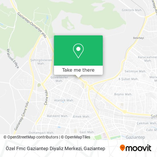 Özel Fmc Gaziantep Diyaliz Merkezi map