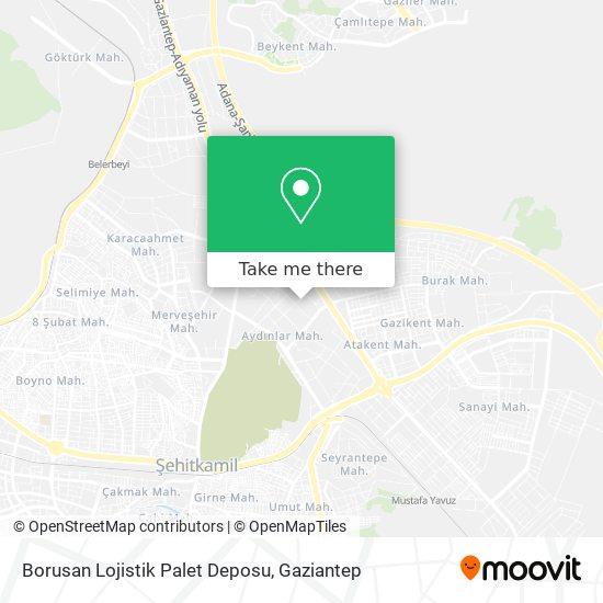 Borusan Lojistik Palet Deposu map