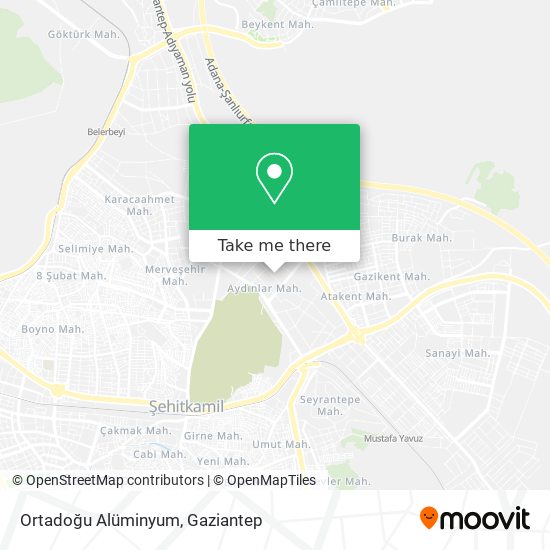 Ortadoğu Alüminyum map
