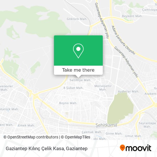 Gaziantep Kılınç Çelik Kasa map