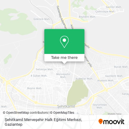 Şehitkamil Merveşehir Halk Eğitimi Merkezi map