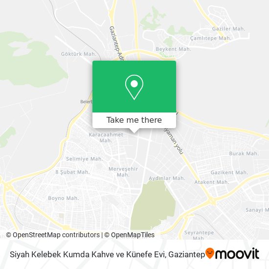 Siyah Kelebek Kumda Kahve ve Künefe Evi map