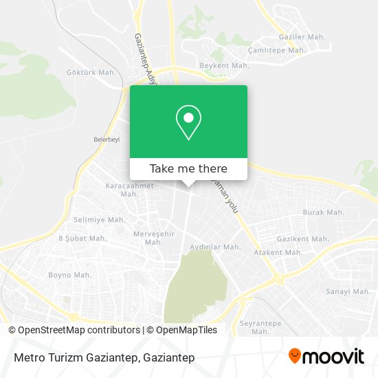 Metro Turizm Gaziantep map
