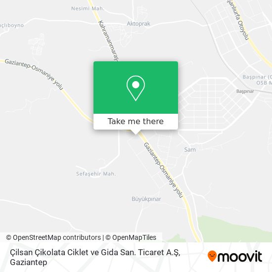 Çilsan Çikolata Ciklet ve Gida San. Ticaret A.Ş map