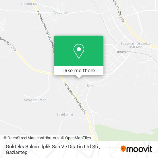 Gökteks Büküm İplik San.Ve Dış Tic.Ltd.Şti. map