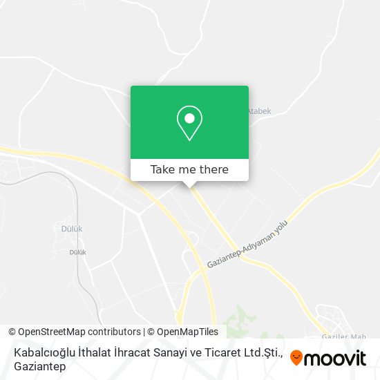 Kabalcıoğlu İthalat İhracat Sanayi ve Ticaret Ltd.Şti. map