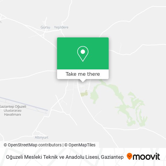 Oğuzeli Mesleki Teknik ve Anadolu Lisesi map