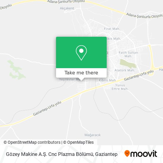 Gözey Makine A.Ş. Cnc Plazma Bölümü map