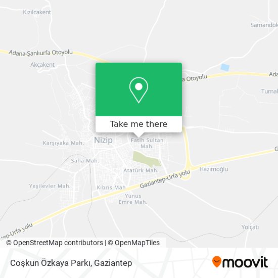 Coşkun Özkaya Parkı map