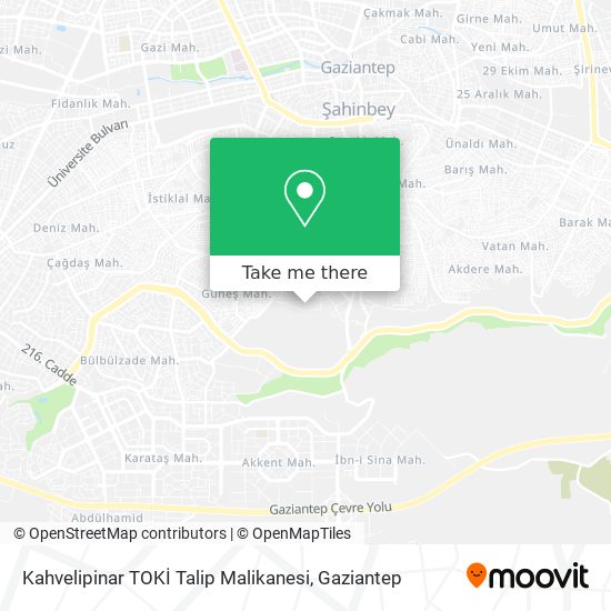 Kahvelipinar TOKİ Talip Malikanesi map