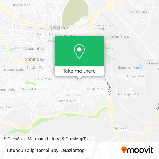 Tütüncü Talip Temel Bayii map