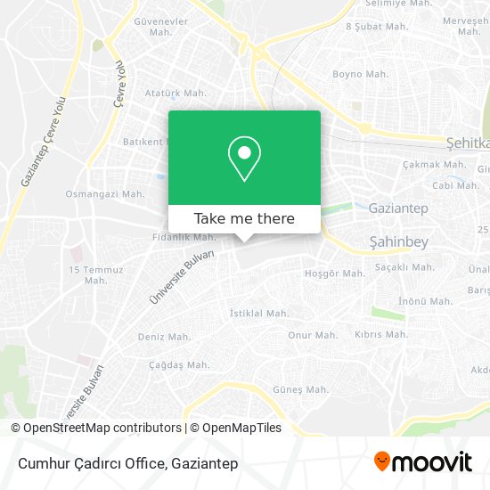 Cumhur Çadırcı Office map