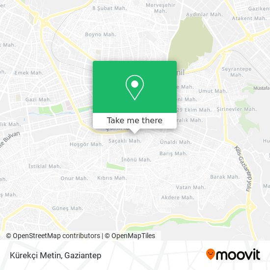 Kürekçi Metin map