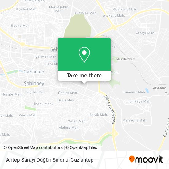 Antep Sarayı Düğün Salonu map