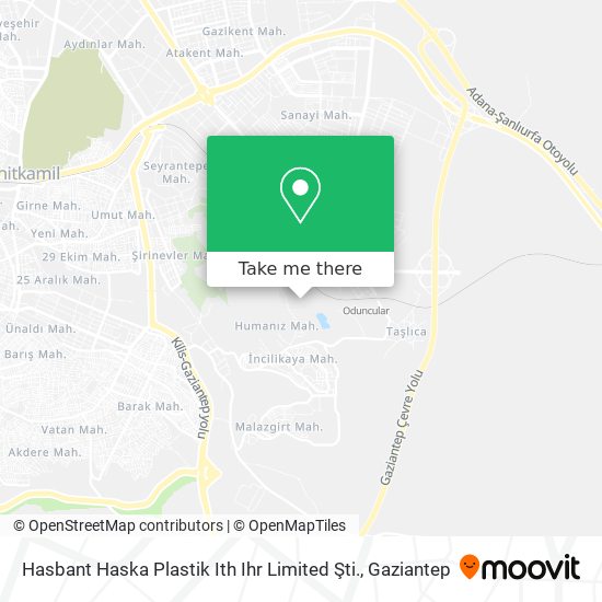 Hasbant Haska Plastik Ith Ihr Limited Şti. map