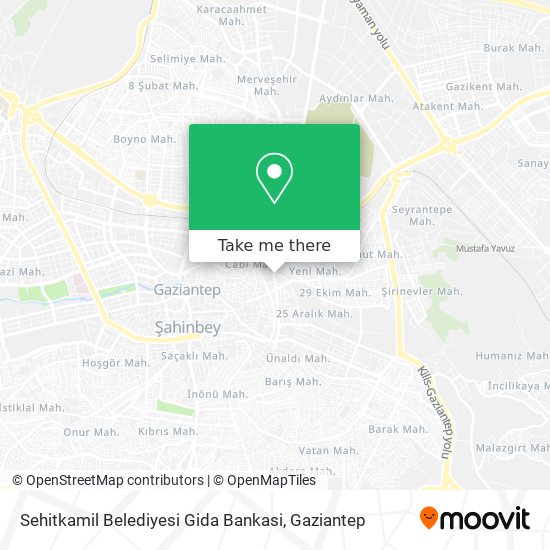 Sehitkamil Belediyesi Gida Bankasi map