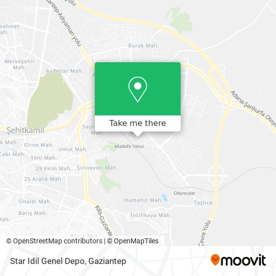 Star Idil Genel Depo map
