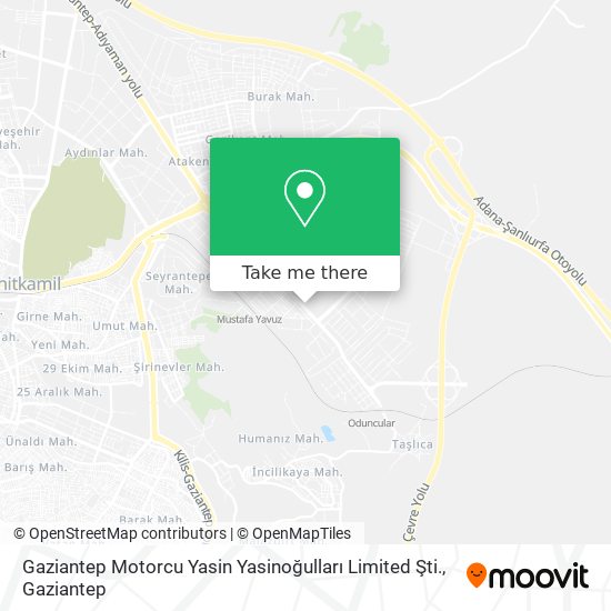 Gaziantep Motorcu Yasin Yasinoğulları Limited Şti. map