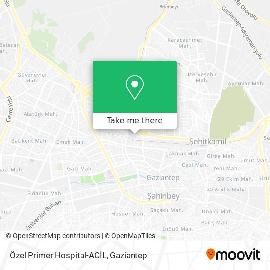 Özel Primer Hospital-ACİL map