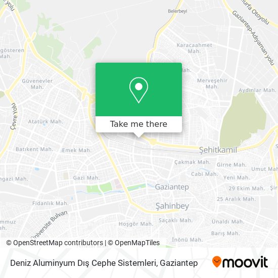 Deniz Aluminyum Dış Cephe Sistemleri map