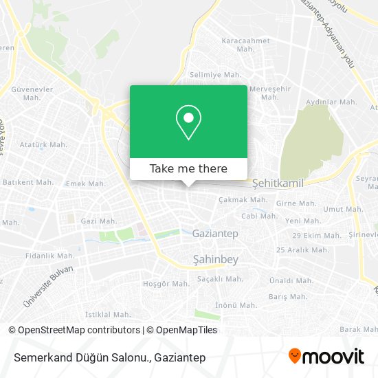 Semerkand Düğün Salonu. map