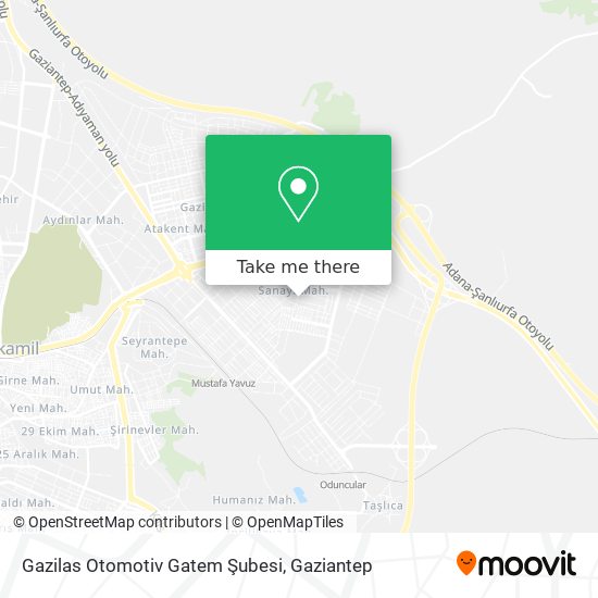 Gazilas Otomotiv Gatem Şubesi map