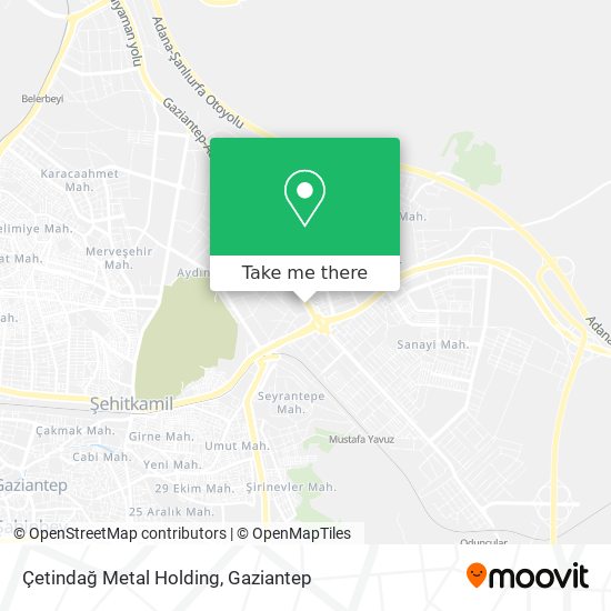 Çetindağ Metal Holding map