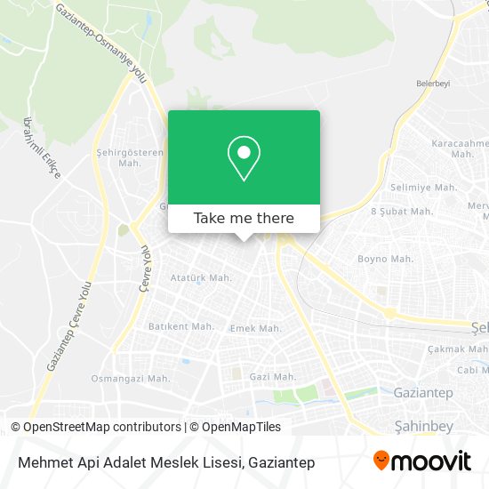 Mehmet Api Adalet Meslek Lisesi map