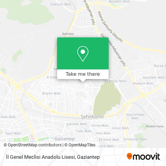 İl Genel Meclisi Anadolu Lisesi map