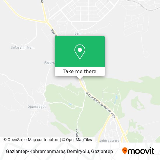 Gaziantep-Kahramanmaraş Demiryolu map