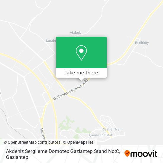 Akdeniz Sergileme Domotex Gaziantep Stand No:C map