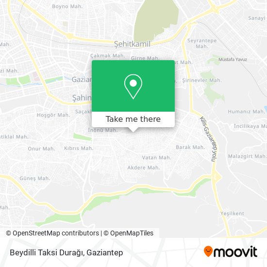 Beydilli Taksi Durağı map