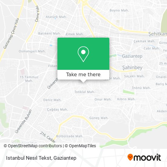 Istanbul Nesıl Tekst map