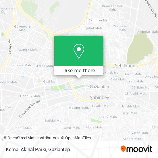 Kemal Akınal Parkı map